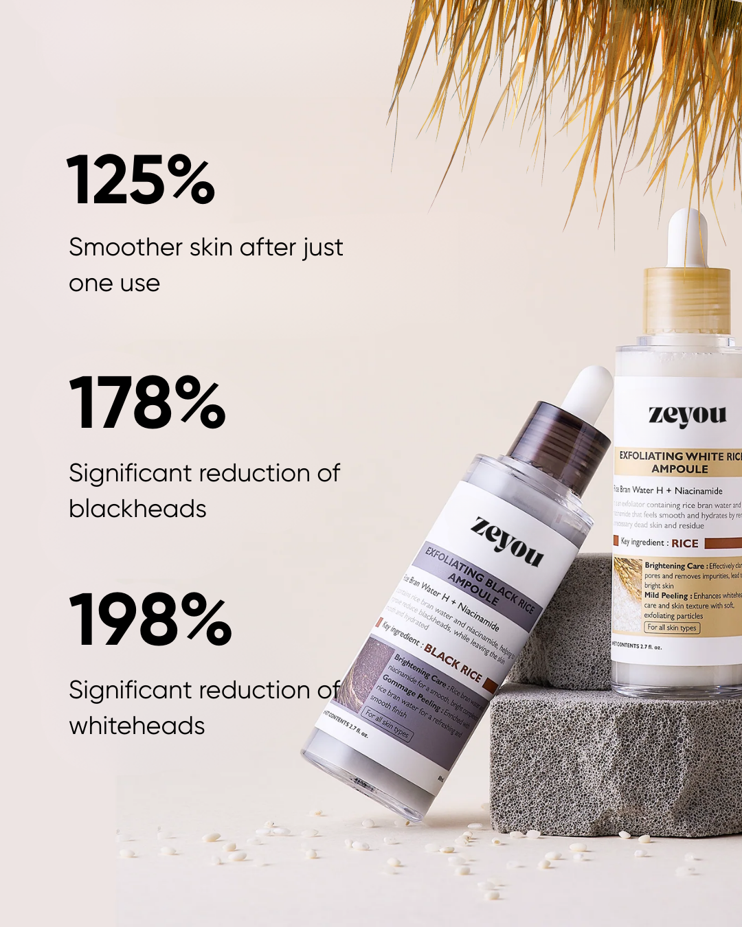 Rice Peel Shot Duo | White & Black Rice